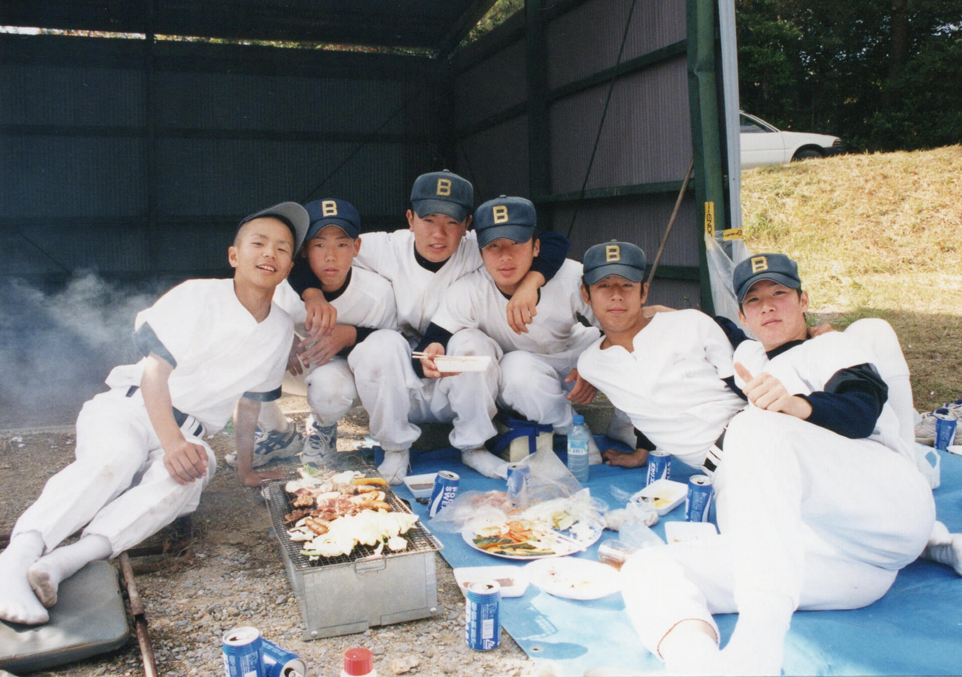 1999年 6期生卒団式 サンジルシ球場バーベキュー1